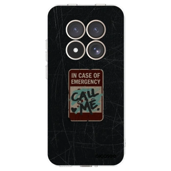 Picasee silikónový prehľadný obal pre Xiaomi Redmi Note 15 Pro 4G - EMERGENCY