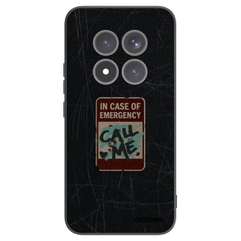 Picasee silikónový čierny obal pre Xiaomi Redmi Note 15 Pro+ - EMERGENCY