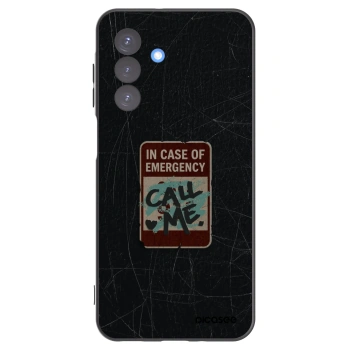 Picasee silikónový čierny obal pre Samsung Galaxy A17 5G - EMERGENCY