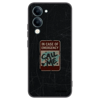 Picasee silikónový čierny obal pre Vivo Y29s 5G - EMERGENCY