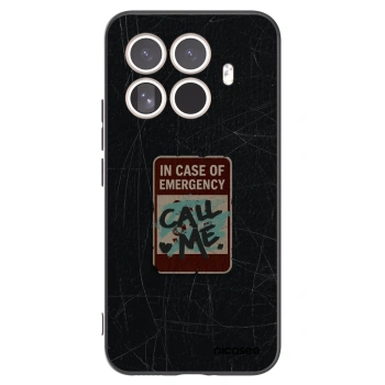 Picasee silikónový čierny obal pre Xiaomi 15T Pro - EMERGENCY