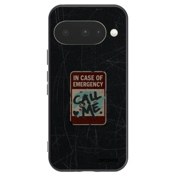 Picasee silikónový čierny obal pre Google Pixel 10 - EMERGENCY