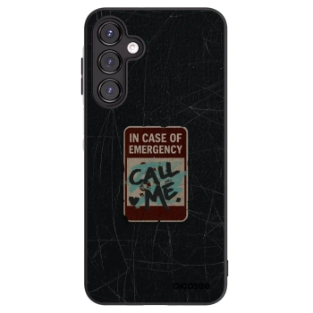 Picasee silikónový čierny obal pre Samsung Galaxy A16 4G - EMERGENCY