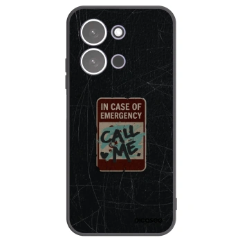 Picasee silikónový čierny obal pre Xiaomi Redmi 15C 5G - EMERGENCY