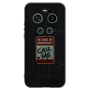 Picasee silikónový čierny obal pre Xiaomi 17 Ultra - EMERGENCY