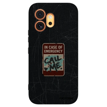 Picasee silikónový čierny obal pre Honor 600 - EMERGENCY