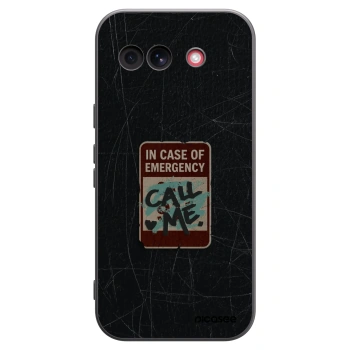Picasee silikónový čierny obal pre Google Pixel 10a - EMERGENCY
