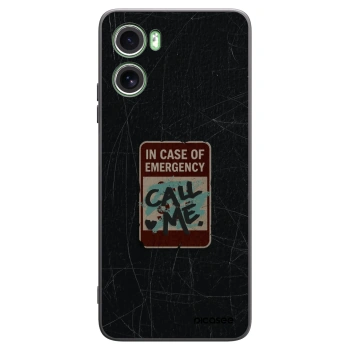 Picasee silikónový čierny obal pre Motorola Moto G06 - EMERGENCY