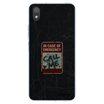Picasee silikónový prehľadný obal pre Xiaomi Redmi 7A - EMERGENCY