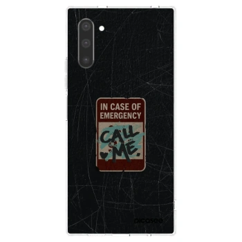 Picasee silikónový prehľadný obal pre Samsung Galaxy Note 10 N970F - EMERGENCY