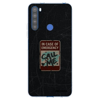 Picasee silikónový prehľadný obal pre Xiaomi Redmi Note 8T - EMERGENCY