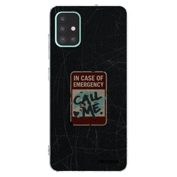Picasee silikónový prehľadný obal pre Samsung Galaxy A51 A515F - EMERGENCY