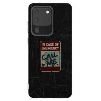Picasee silikónový prehľadný obal pre Samsung Galaxy S20 Ultra 5G G988F - EMERGENCY