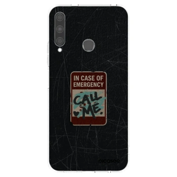 Picasee silikónový prehľadný obal pre Huawei P40 Lite E - EMERGENCY