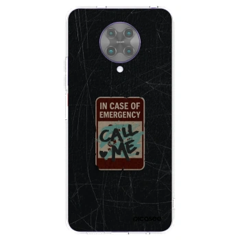 Picasee silikónový prehľadný obal pre Xiaomi Poco F2 Pro - EMERGENCY