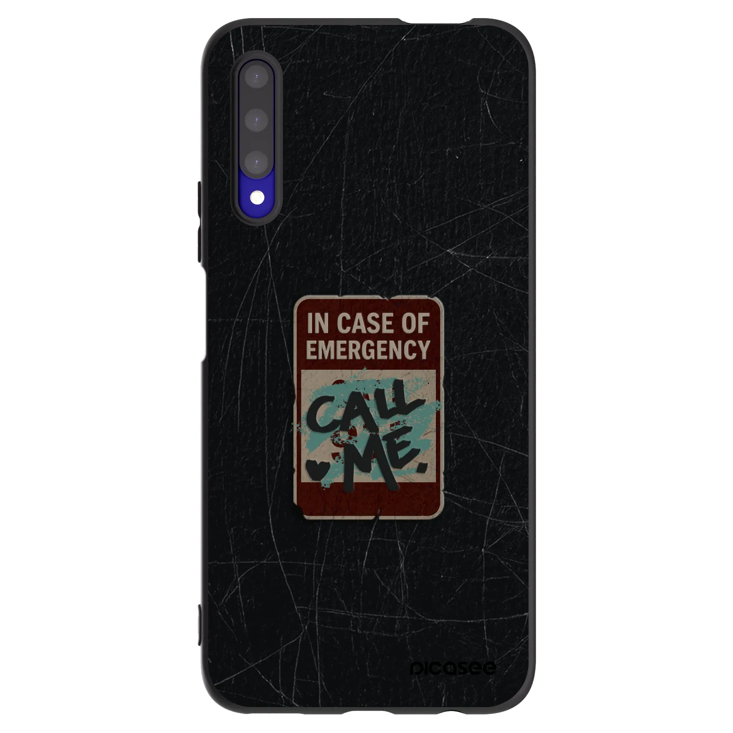 Picasee silikónový čierny obal pre Honor 9X Pro - EMERGENCY