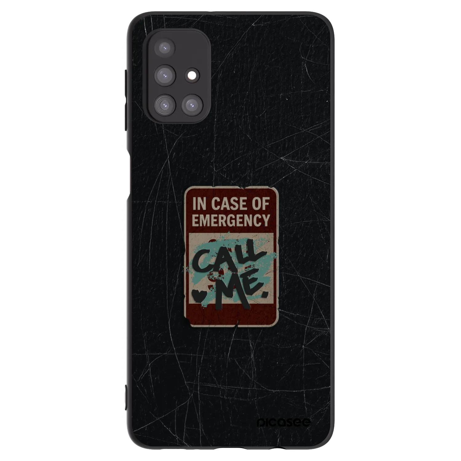 Picasee silikónový čierny obal pre Samsung Galaxy M31s - EMERGENCY