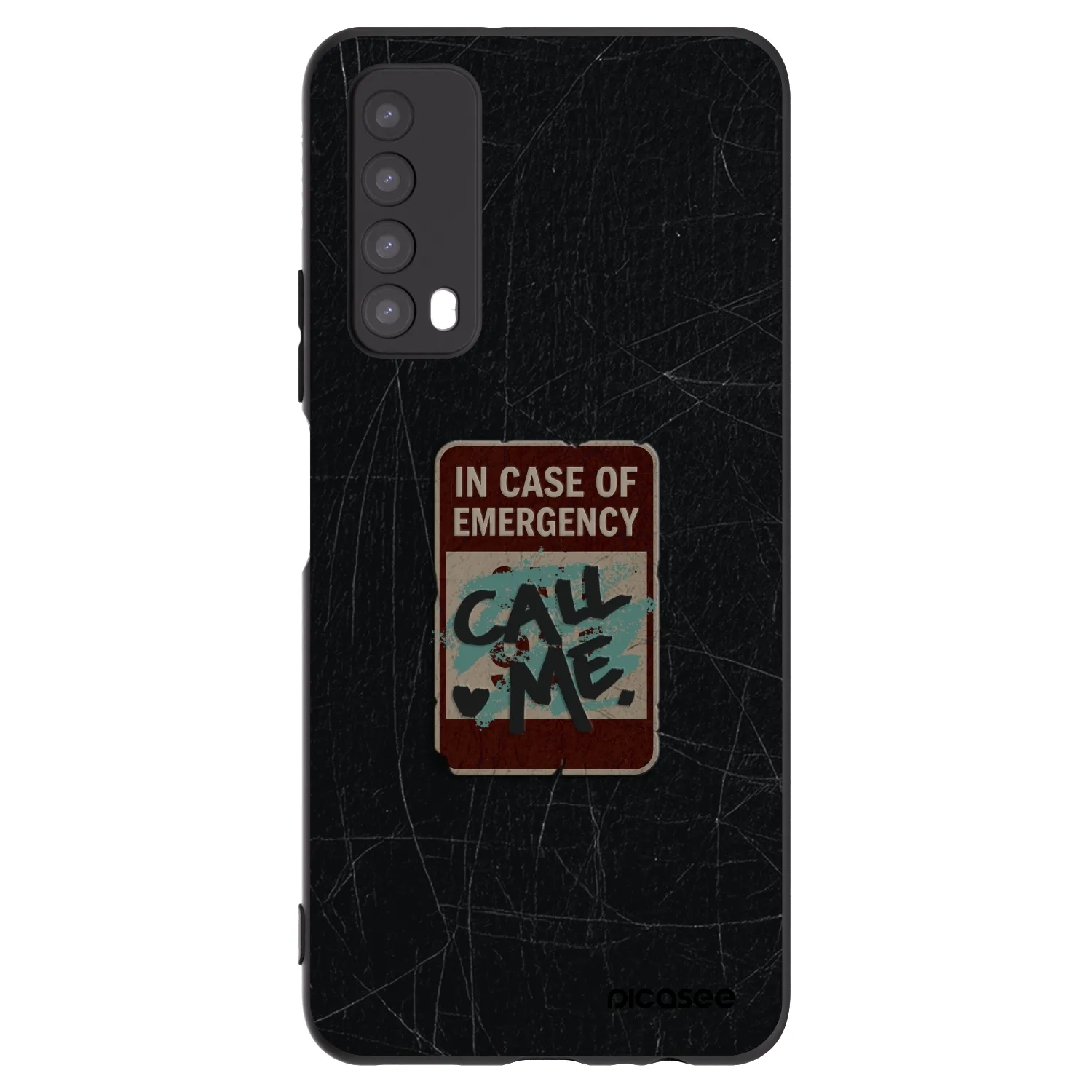 Silikónový čierny obal pre Huawei P Smart 2021 - EMERGENCY