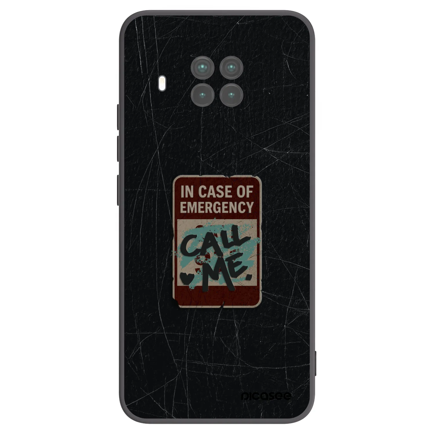 Picasee silikónový čierny obal pre Xiaomi Mi 10T Lite - EMERGENCY