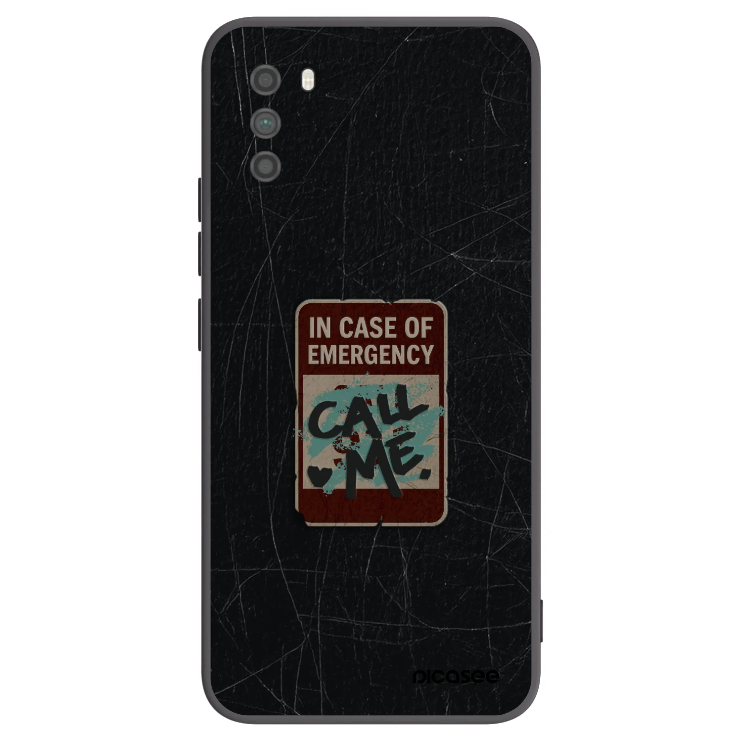 Picasee silikónový čierny obal pre Xiaomi Poco M3 - EMERGENCY