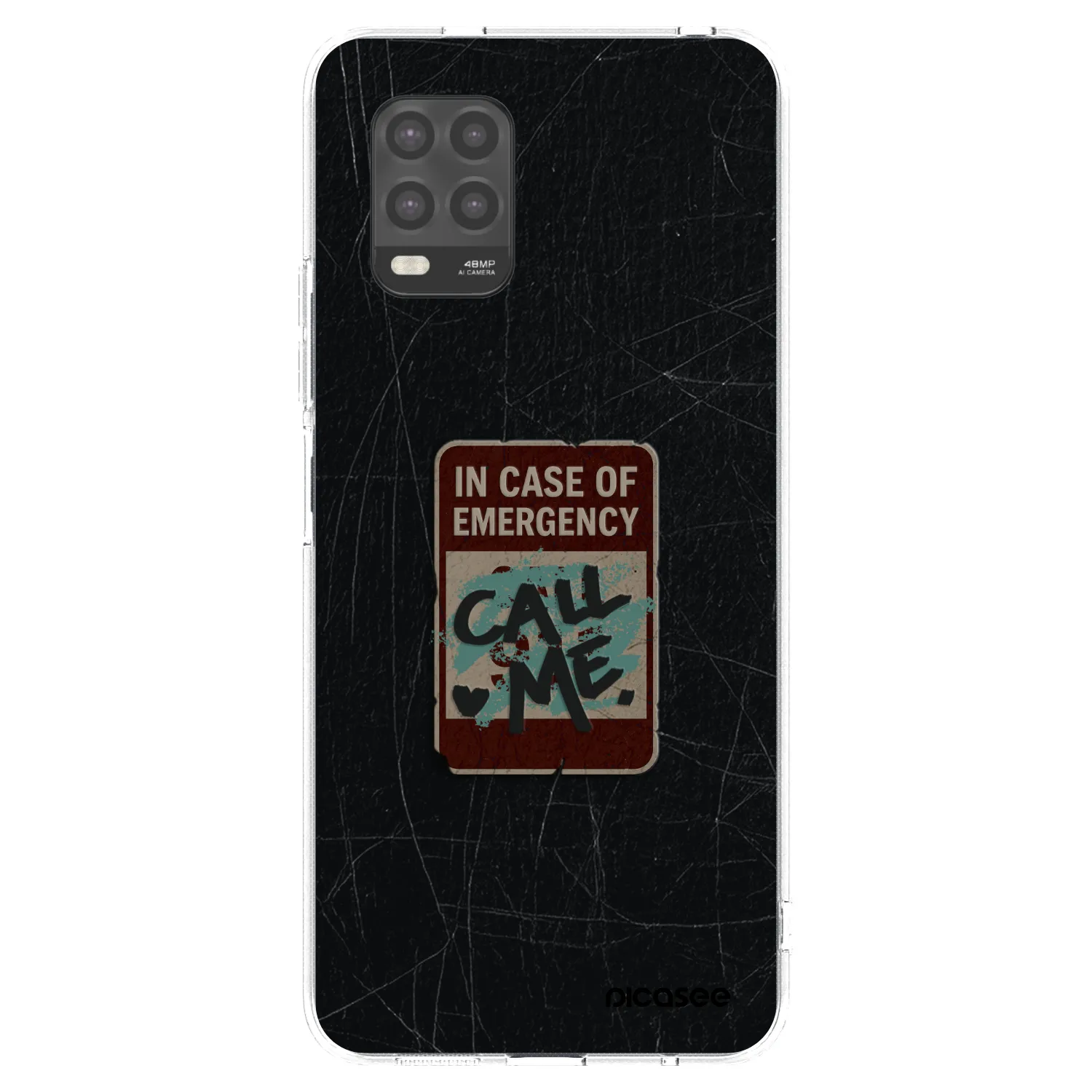 Silikónový prehľadný obal pre Xiaomi Mi 10 Lite - EMERGENCY