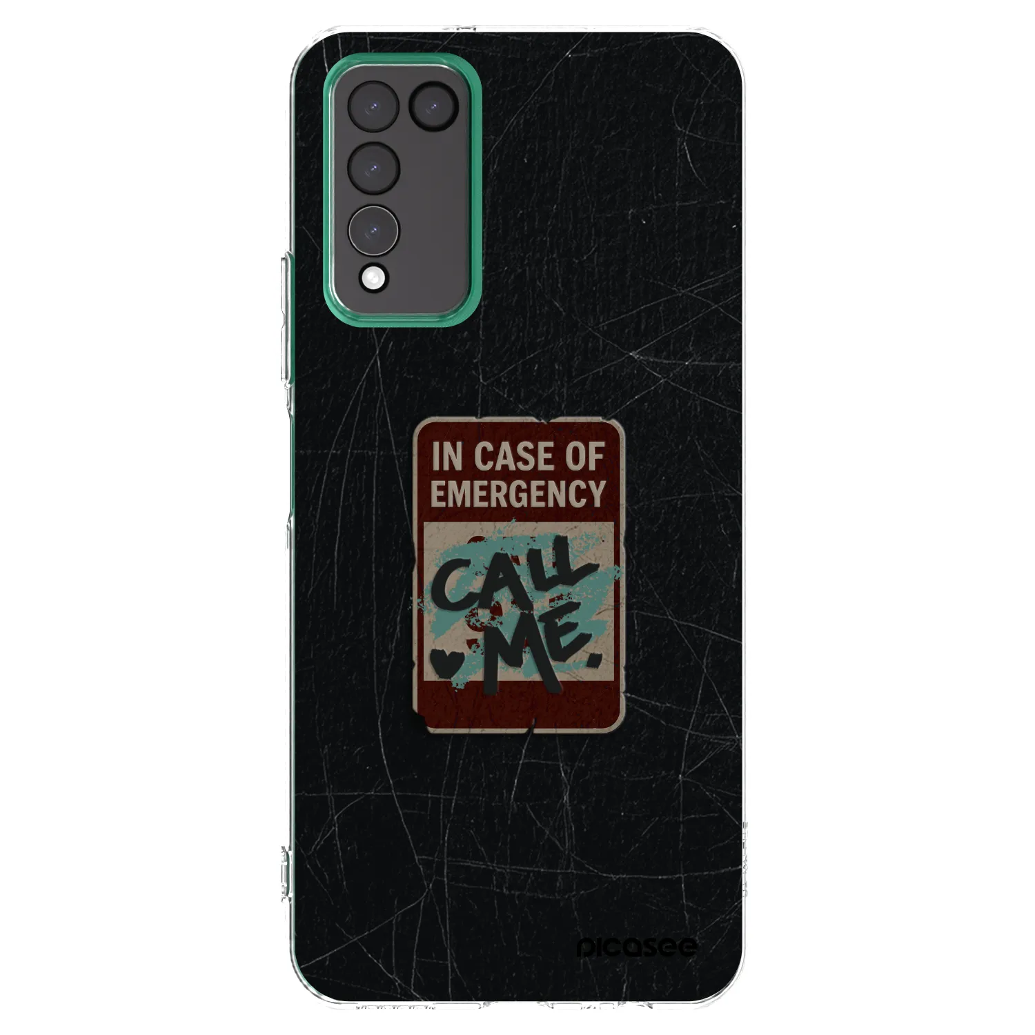 Picasee silikónový prehľadný obal pre Honor 10X Lite - EMERGENCY