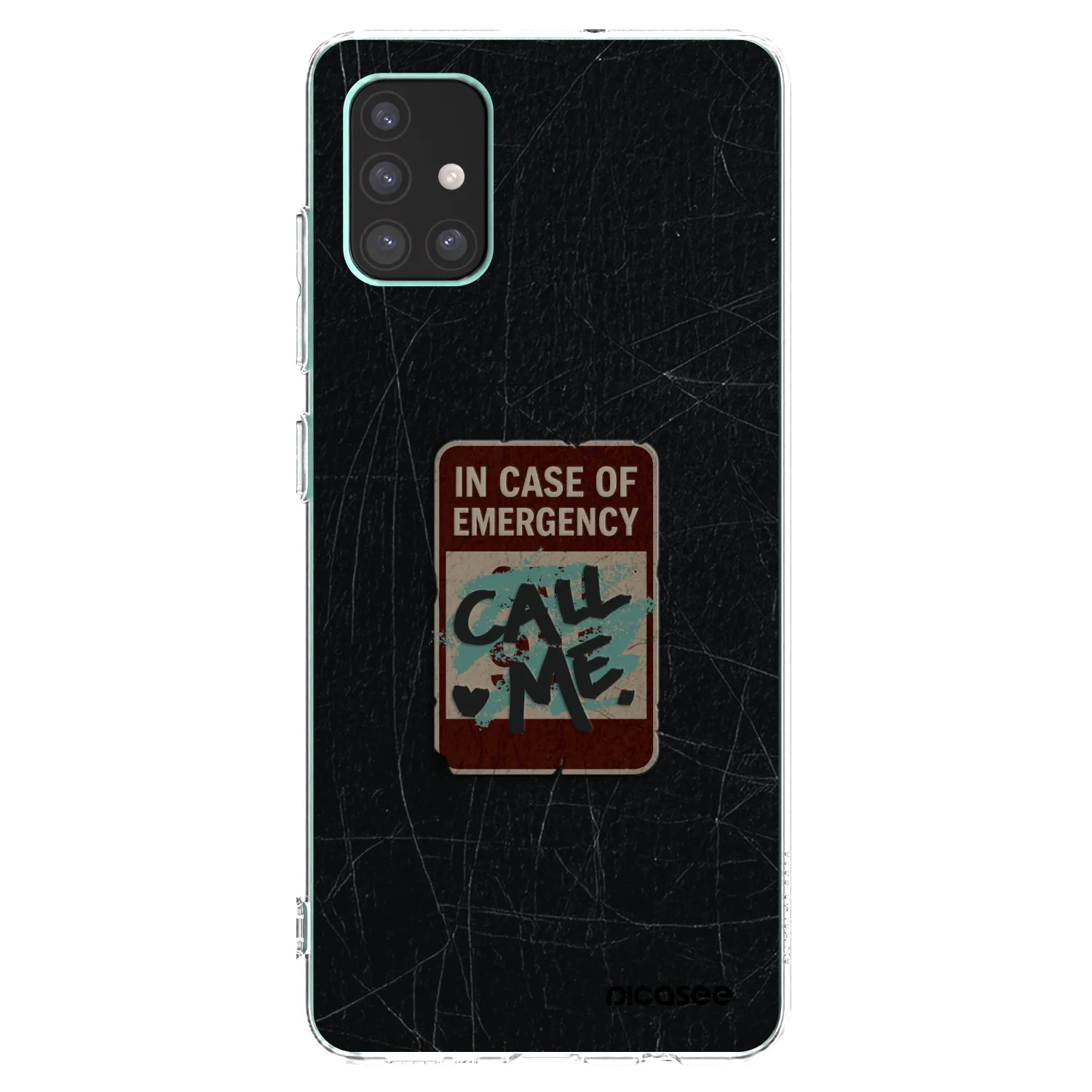 Picasee silikónový prehľadný obal pre Samsung Galaxy M51 M515F - EMERGENCY