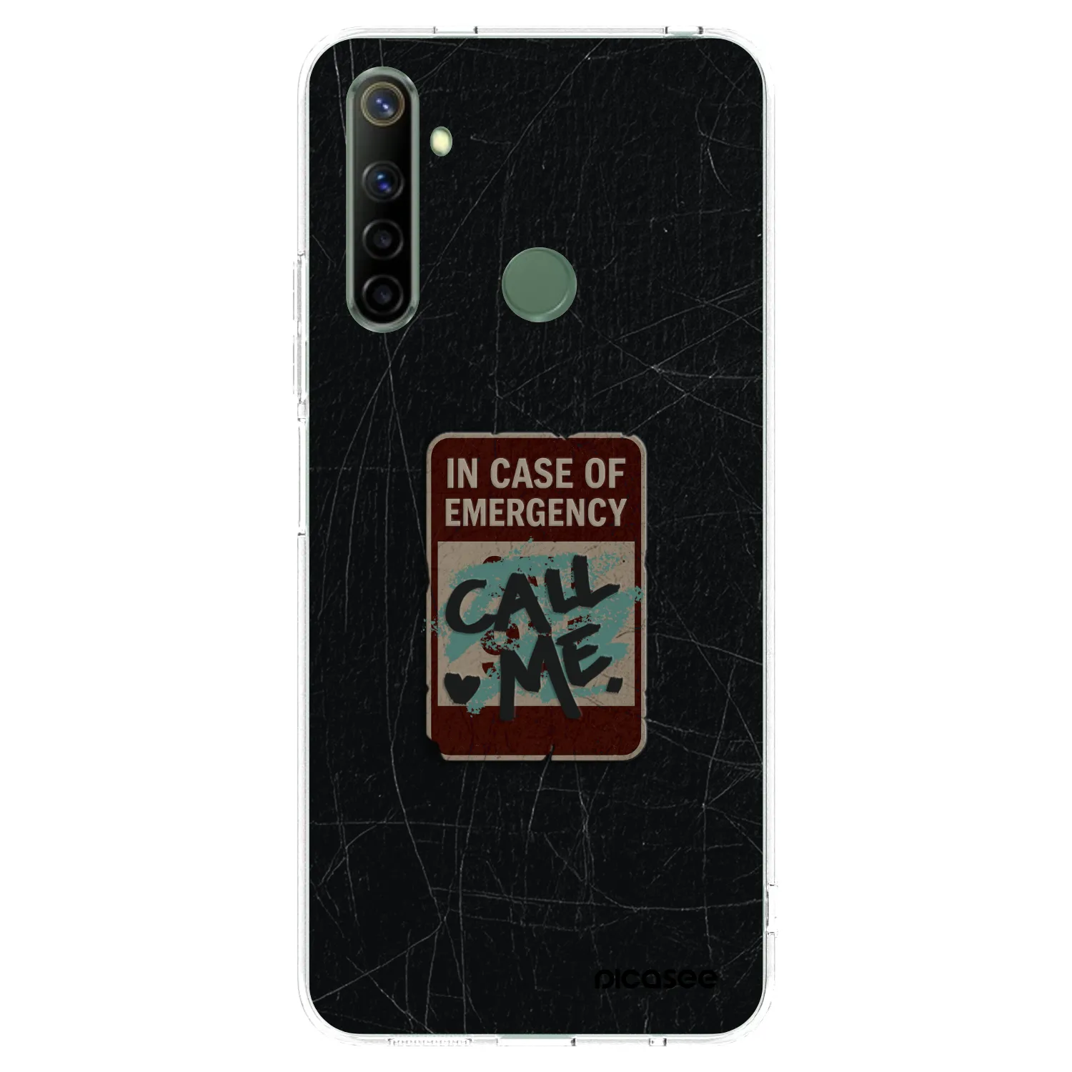Picasee silikónový prehľadný obal pre Realme 6i - EMERGENCY