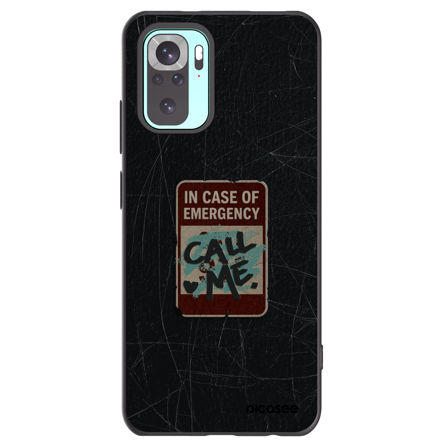 Picasee silikónový čierny obal pre Xiaomi Redmi Note 10 Pro - EMERGENCY