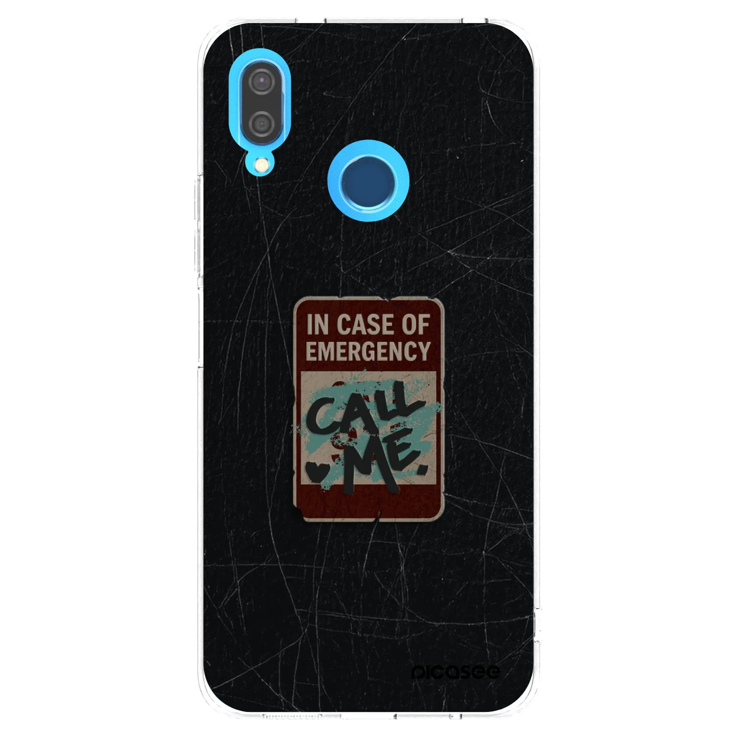 Silikónový prehľadný obal pre Huawei P20 Lite - EMERGENCY