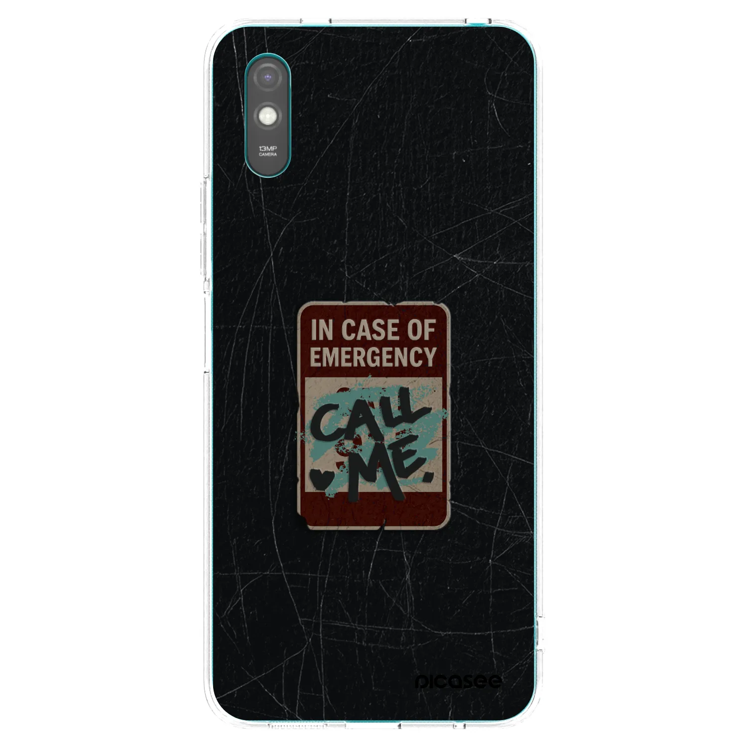 Picasee silikónový prehľadný obal pre Xiaomi Redmi 9AT - EMERGENCY