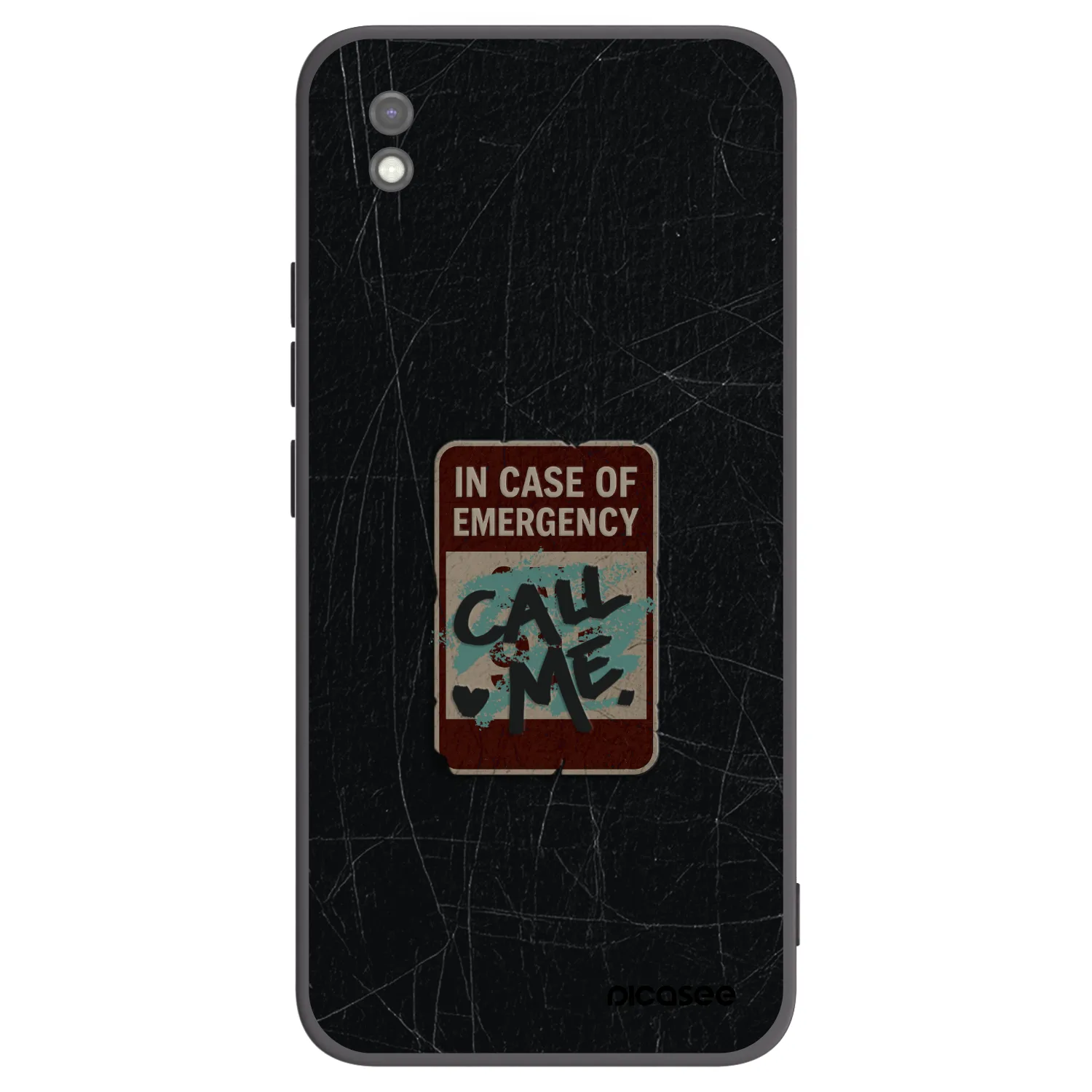 Picasee silikónový čierny obal pre Xiaomi Redmi 9AT - EMERGENCY