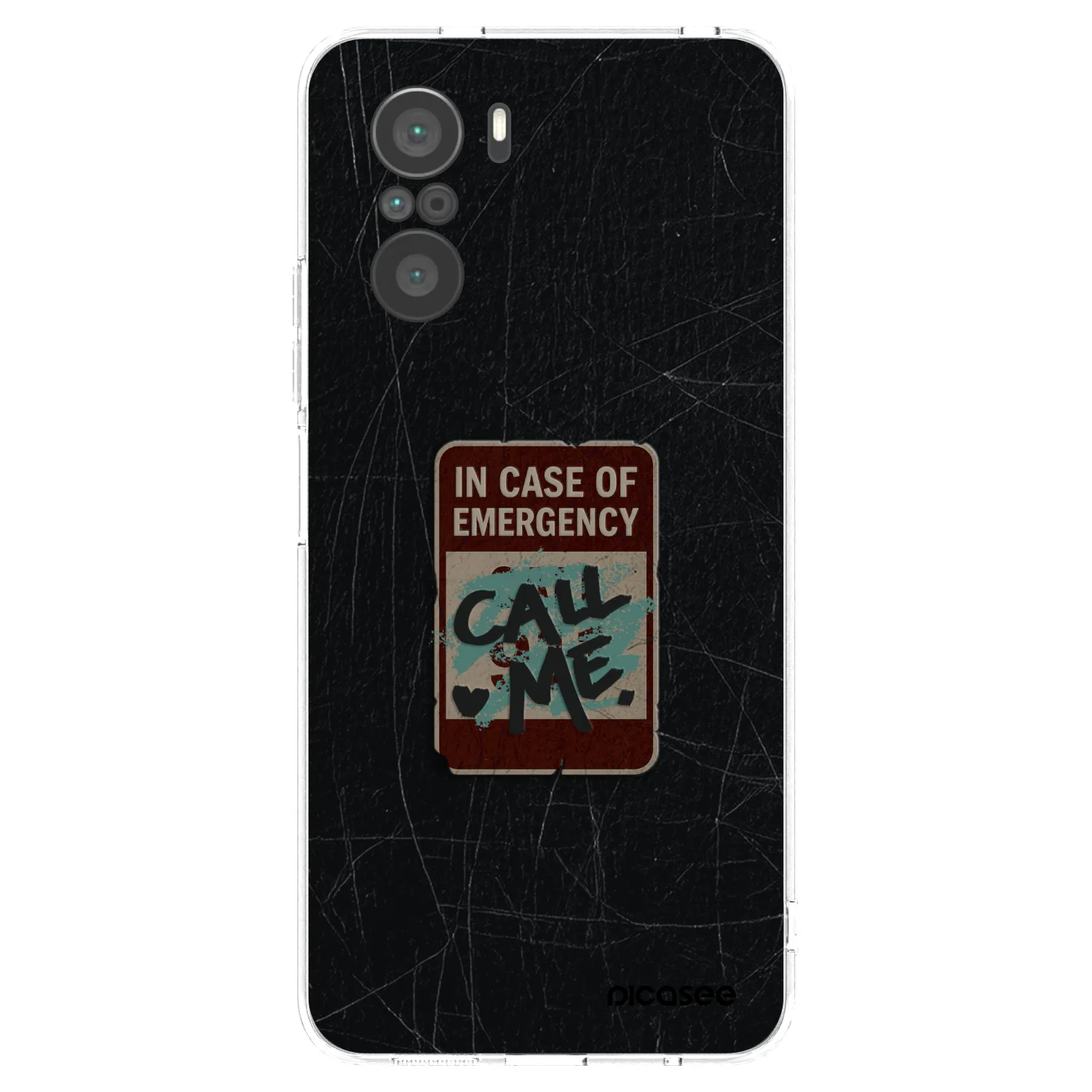 Picasee silikónový prehľadný obal pre Xiaomi Poco F3 - EMERGENCY