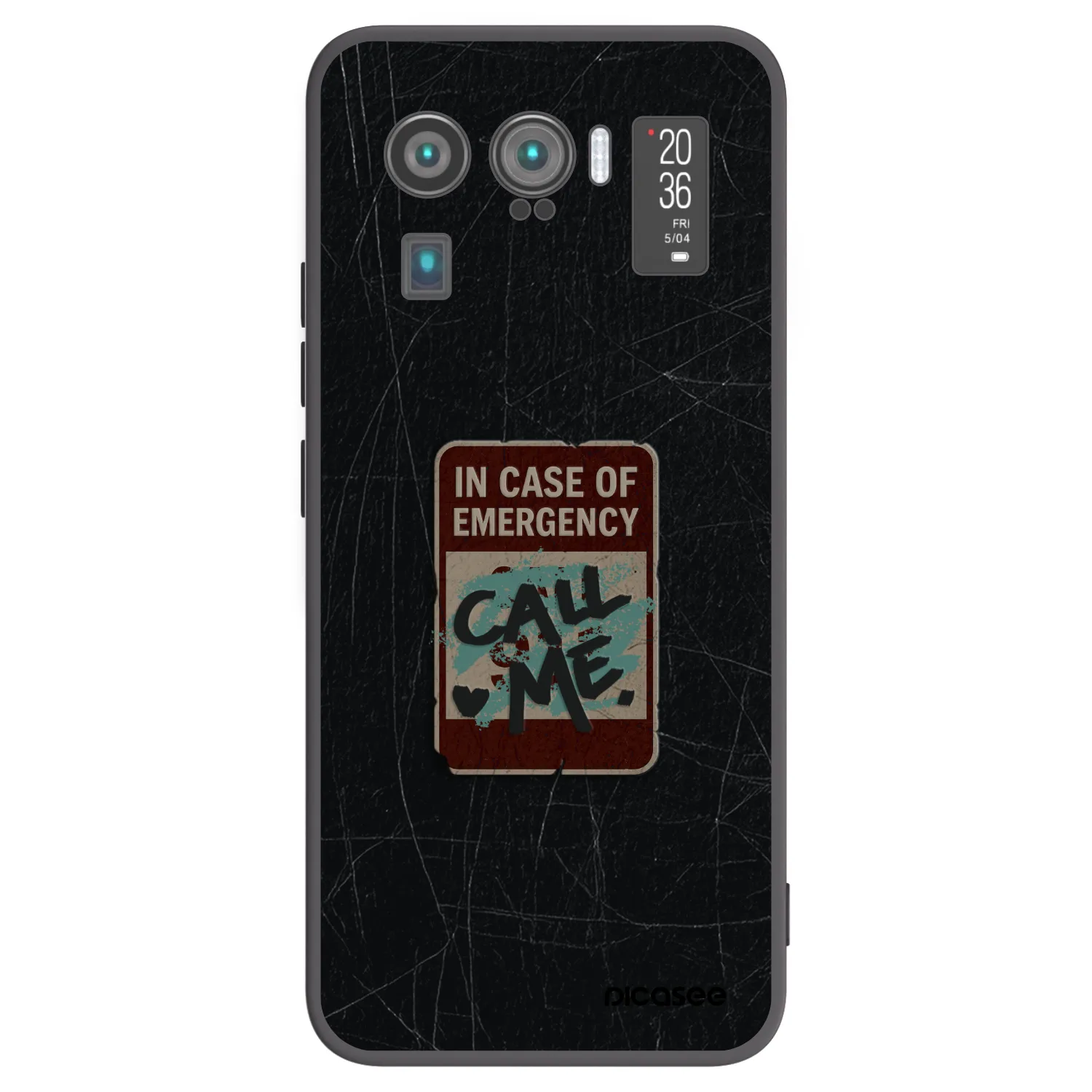 Picasee silikónový čierny obal pre Xiaomi Mi 11 Ultra - EMERGENCY