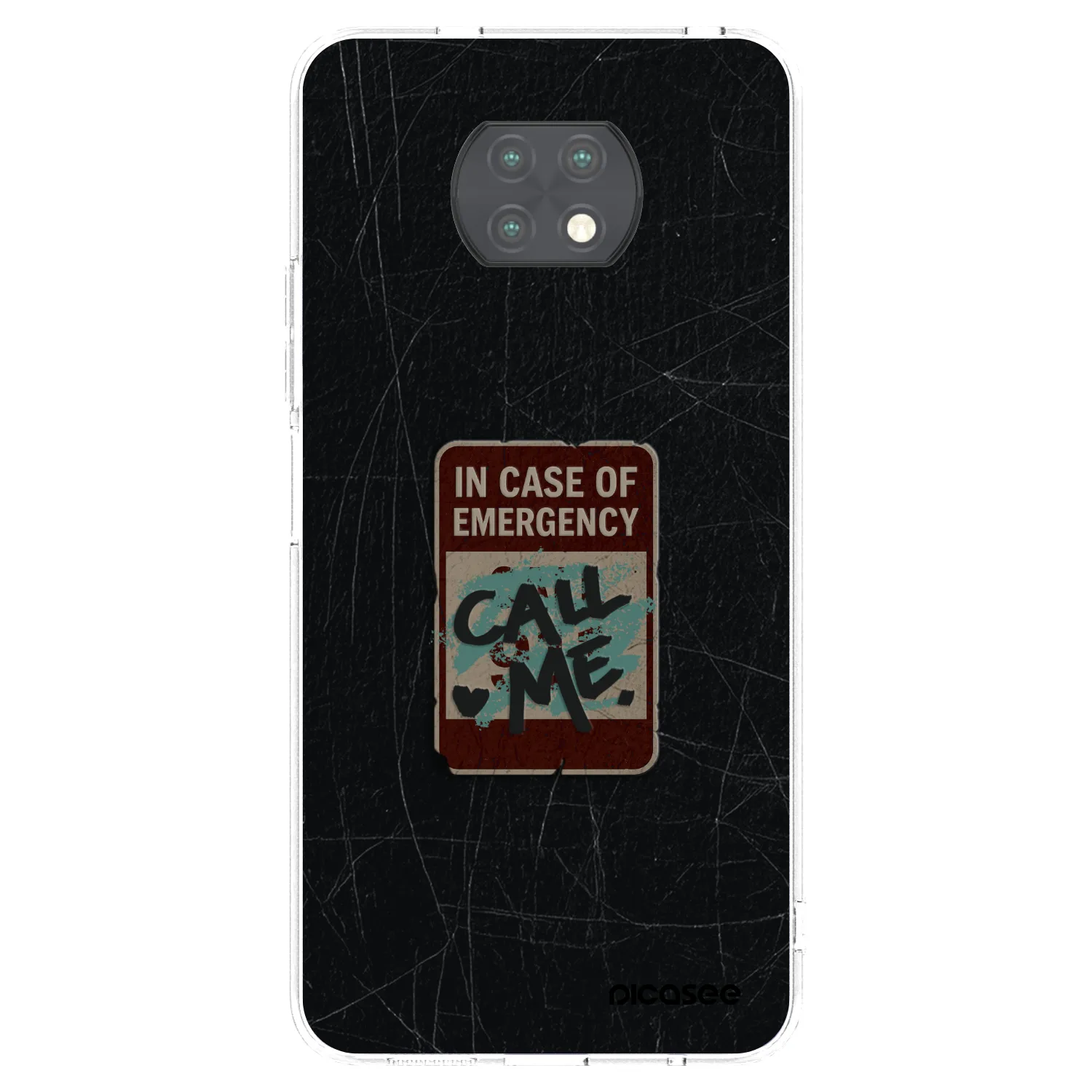 Silikónový prehľadný obal pre Xiaomi Redmi Note 9T - EMERGENCY