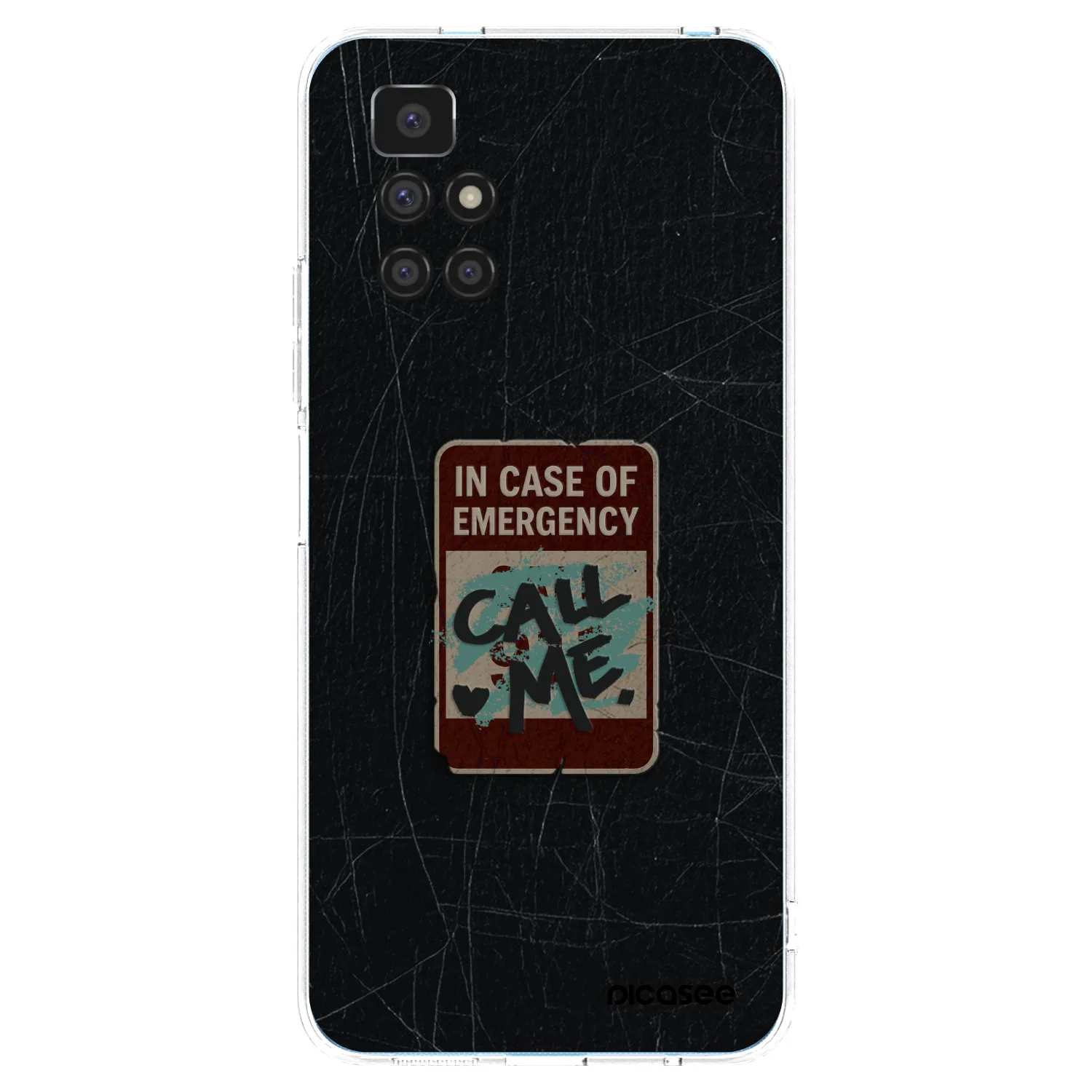 Picasee silikónový prehľadný obal pre Xiaomi Redmi 10 - EMERGENCY