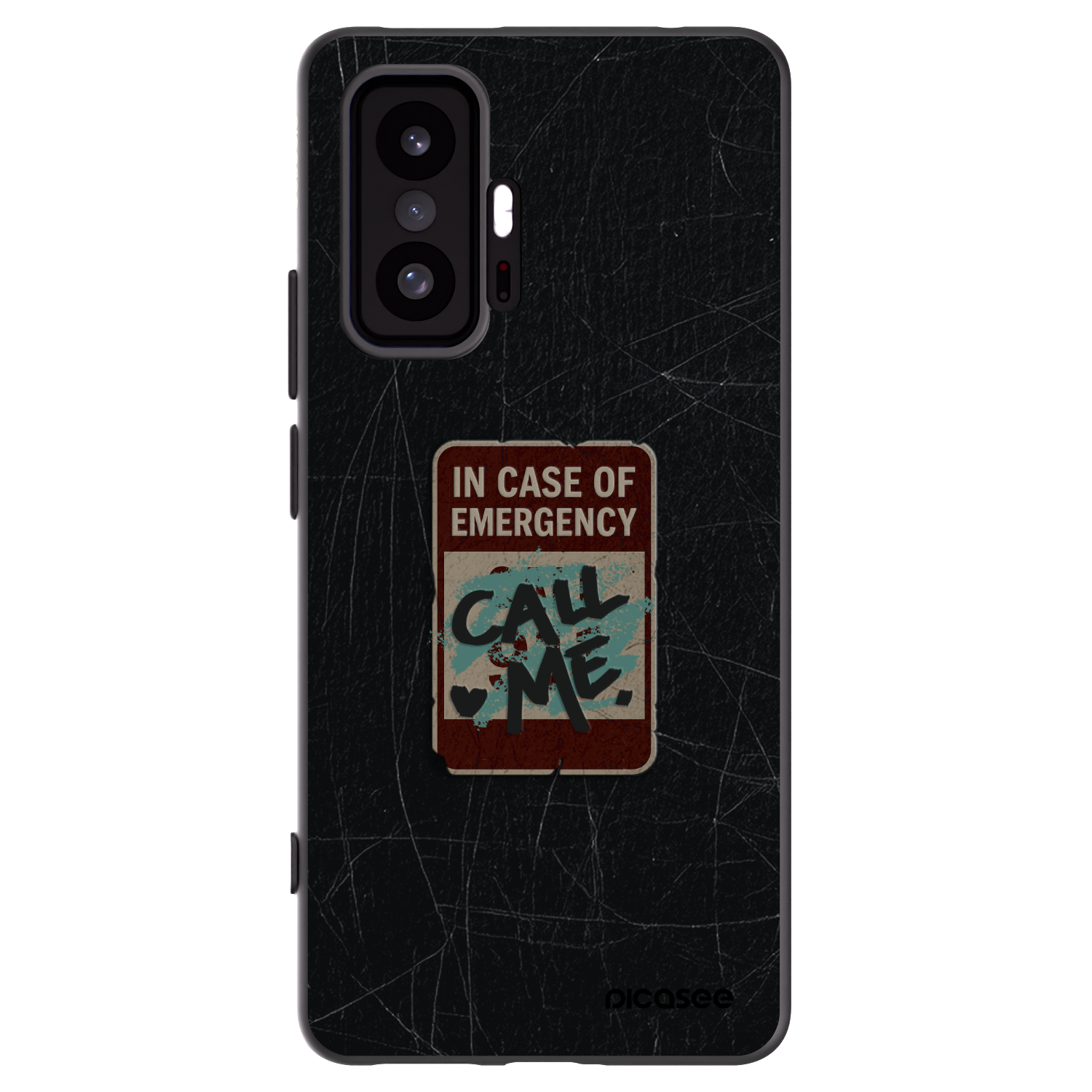 Picasee silikónový čierny obal pre Xiaomi 11T - EMERGENCY
