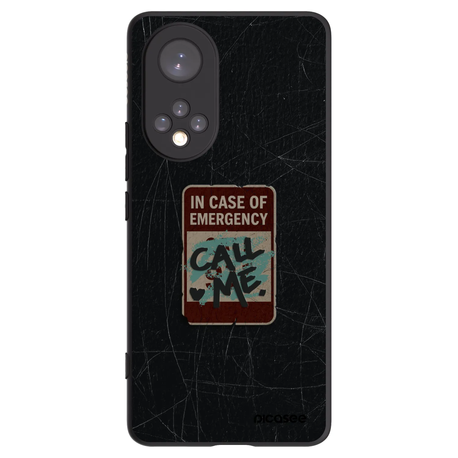 Picasee silikónový čierny obal pre Huawei Nova 9 - EMERGENCY