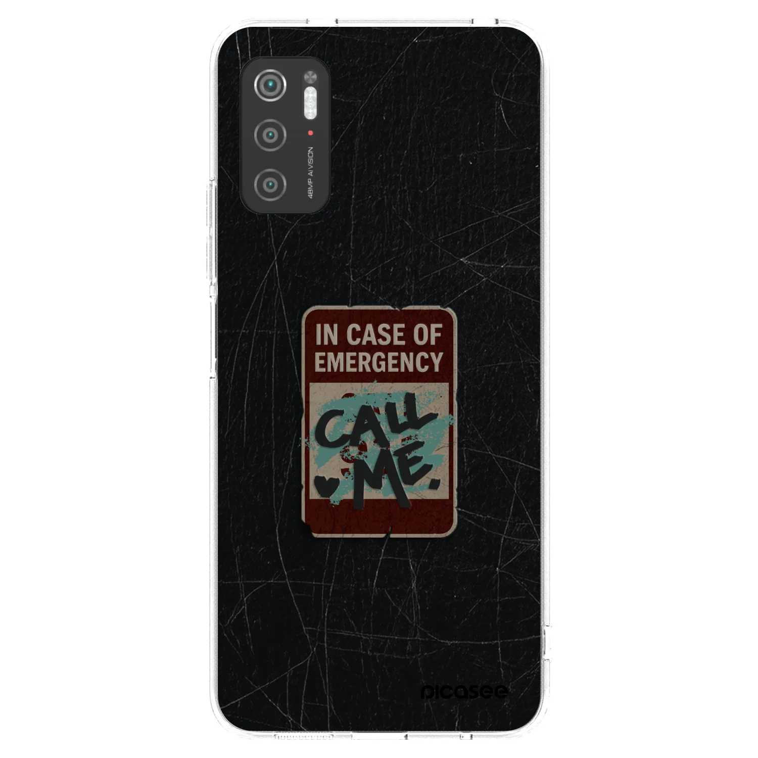 Picasee silikónový prehľadný obal pre Xiaomi Poco M3 Pro 5G - EMERGENCY
