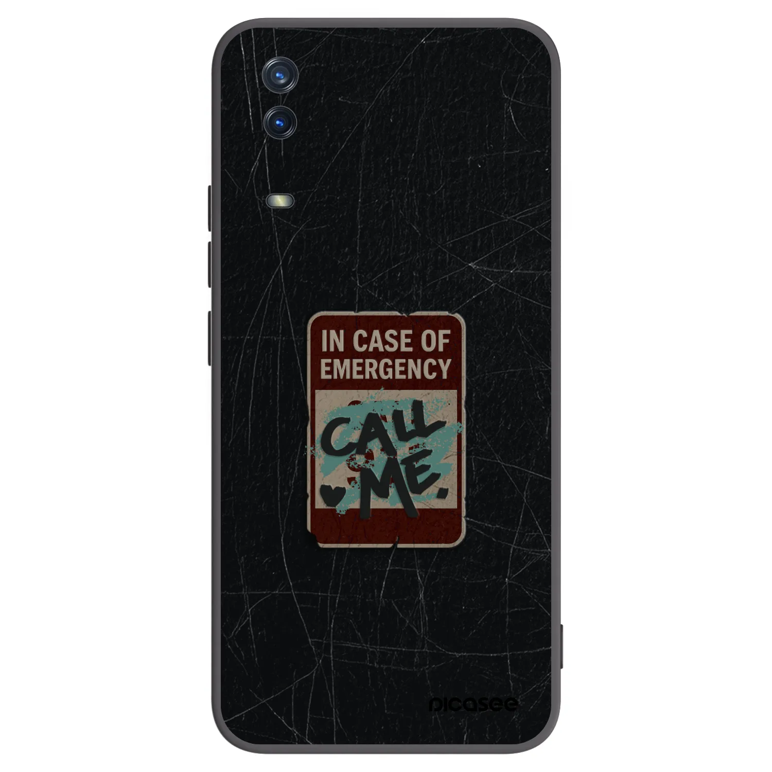 Picasee silikónový čierny obal pre Vivo Y11s - EMERGENCY
