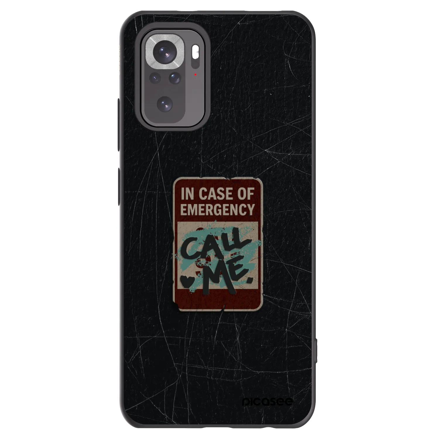Picasee silikónový čierny obal pre Xiaomi Redmi Note 11S 4G - EMERGENCY
