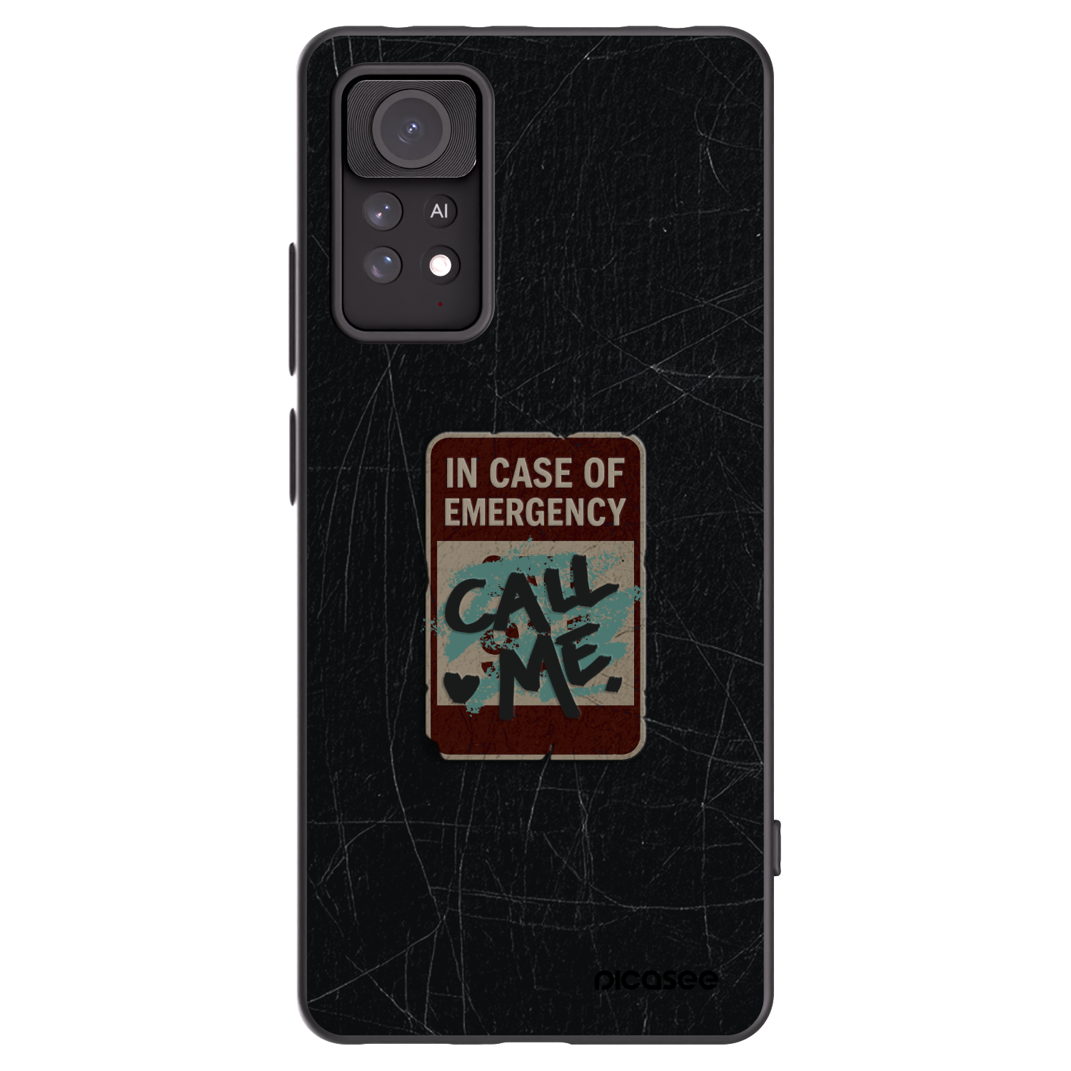 Picasee silikónový čierny obal pre Xiaomi Redmi Note 11 Pro - EMERGENCY