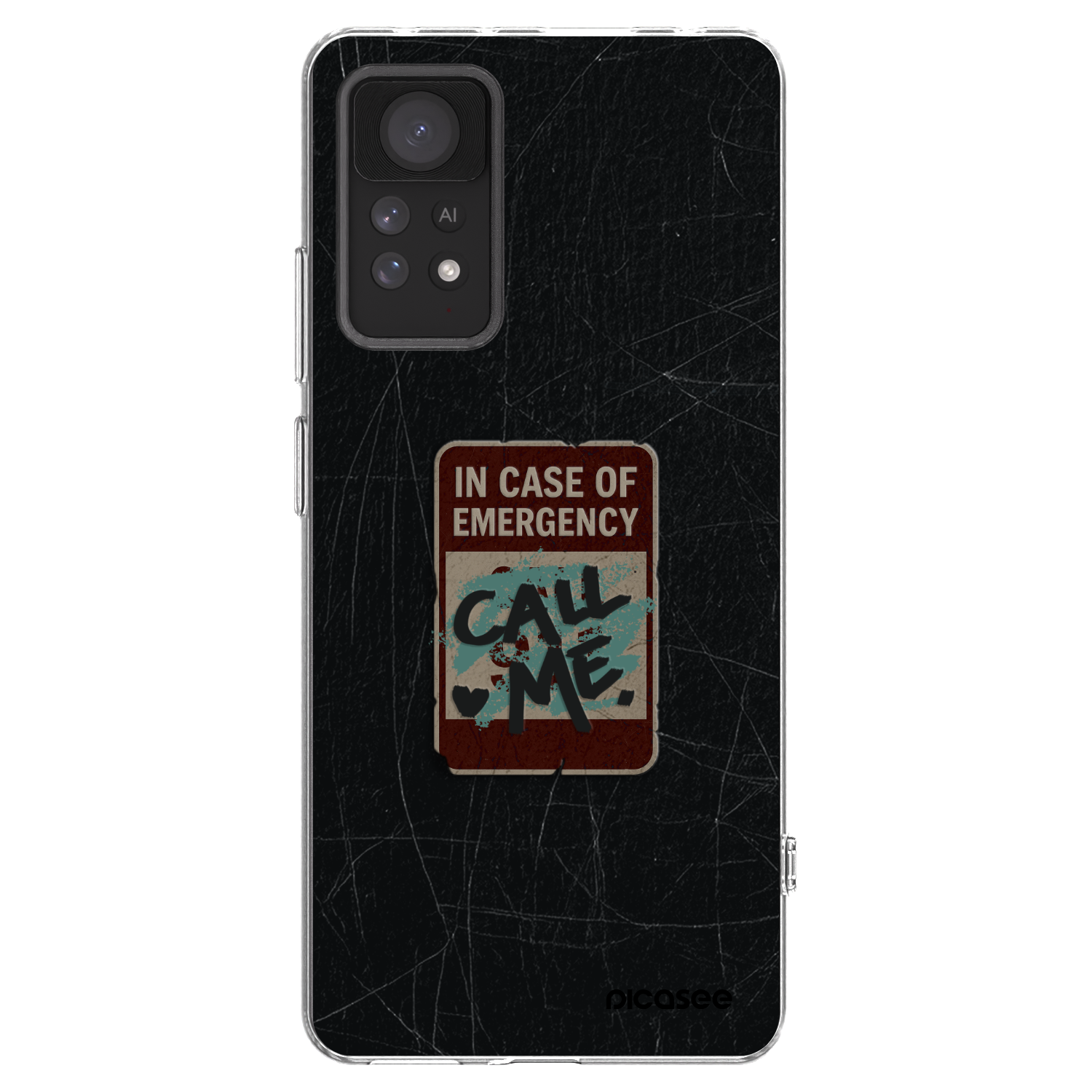 Picasee silikónový prehľadný obal pre Xiaomi Redmi Note 11 Pro 5G - EMERGENCY