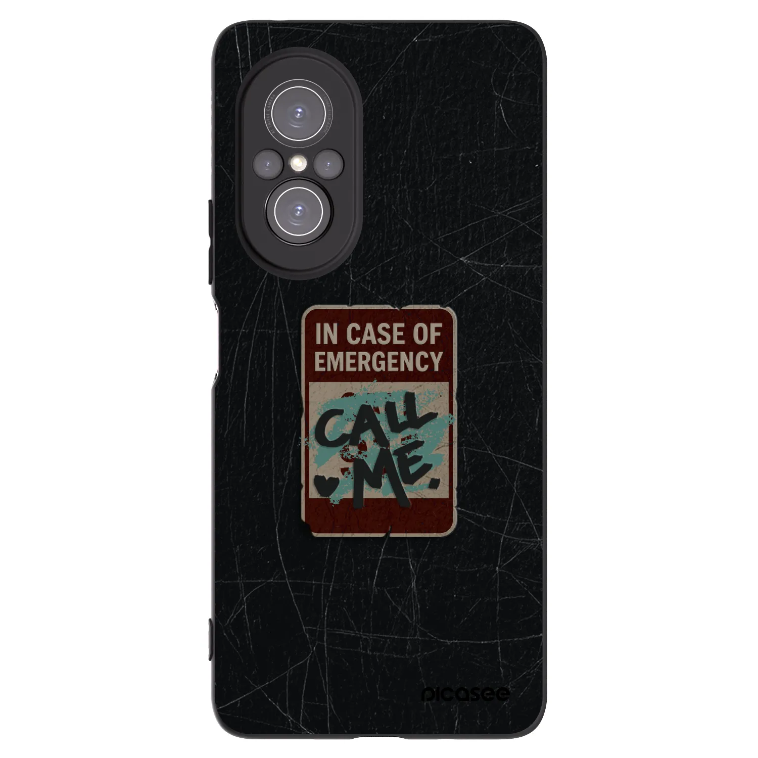 Picasee silikónový čierny obal pre Huawei Nova 9 SE - EMERGENCY