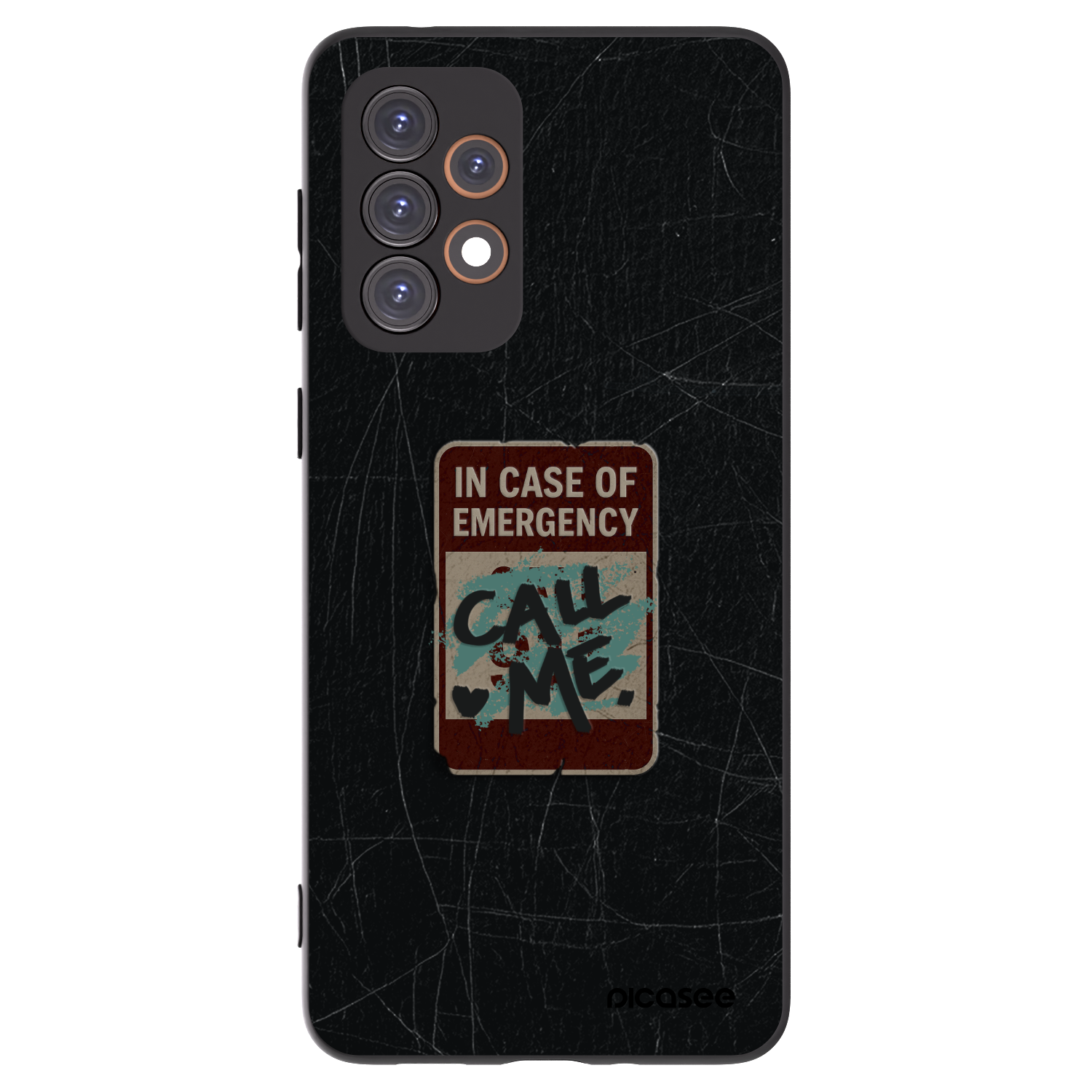 Picasee silikónový čierny obal pre Samsung Galaxy A33 5G A336 - EMERGENCY