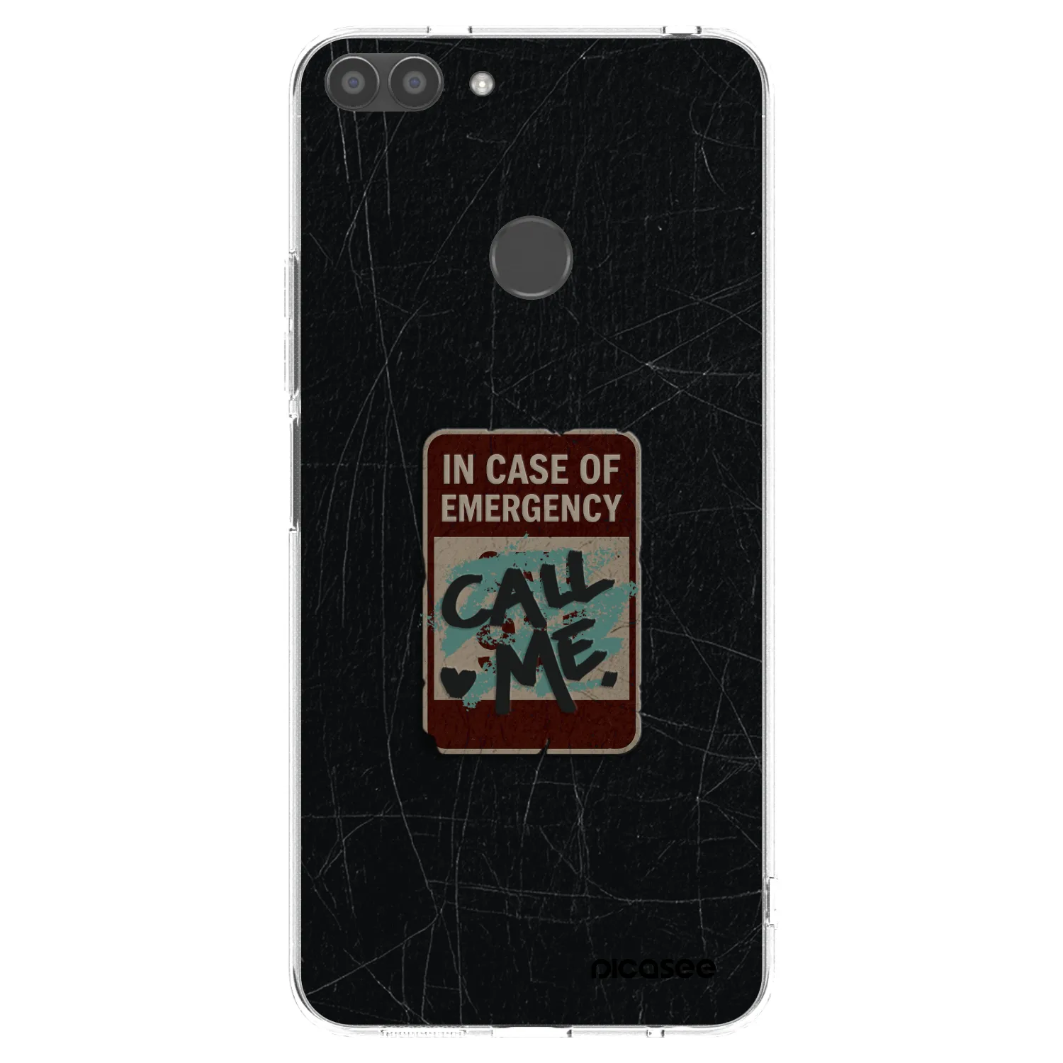Picasee silikónový prehľadný obal pre Huawei P Smart - EMERGENCY