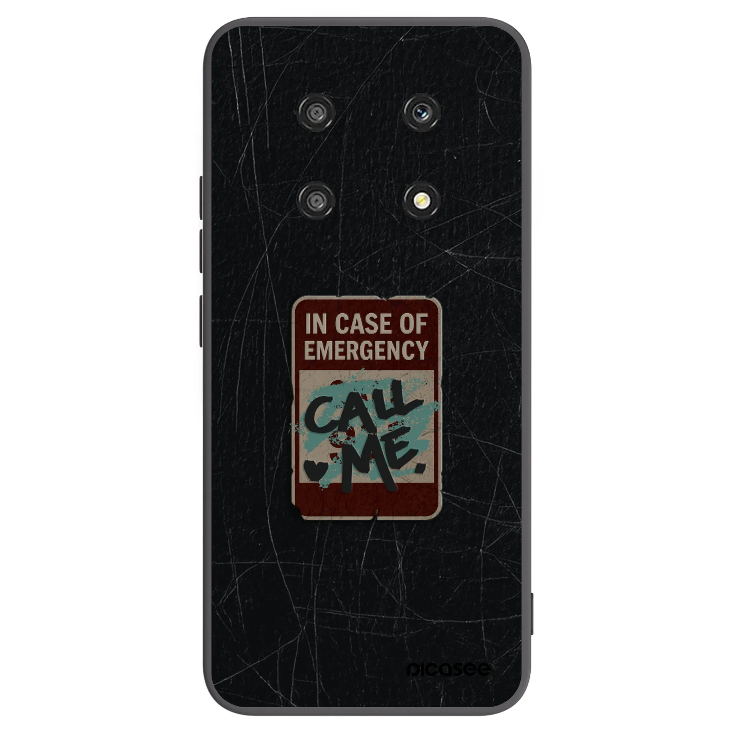 Picasee silikónový čierny obal pre Honor Magic4 Lite 5G - EMERGENCY