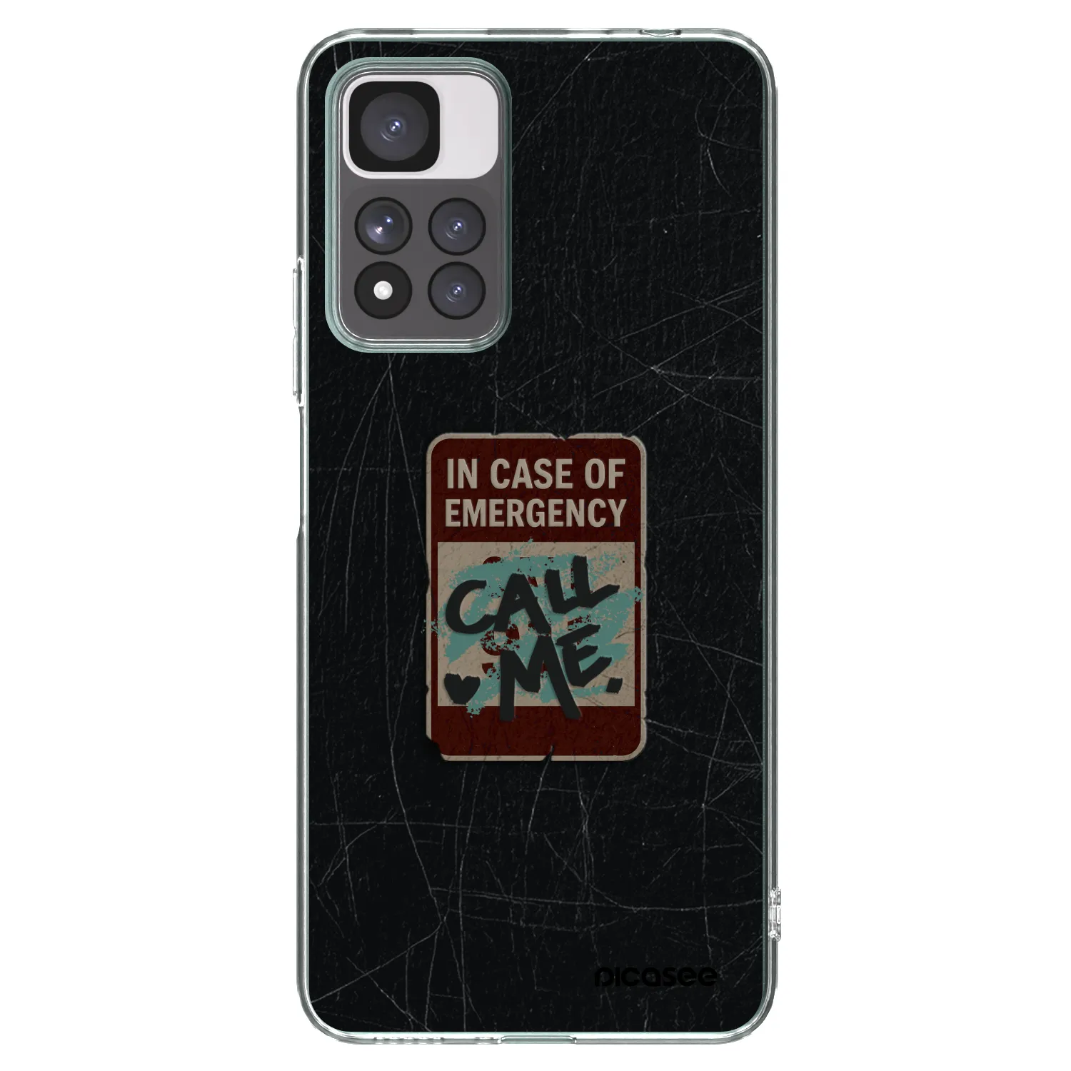 Picasee silikónový prehľadný obal pre Xiaomi Redmi Note 11 Pro+ 5G - EMERGENCY