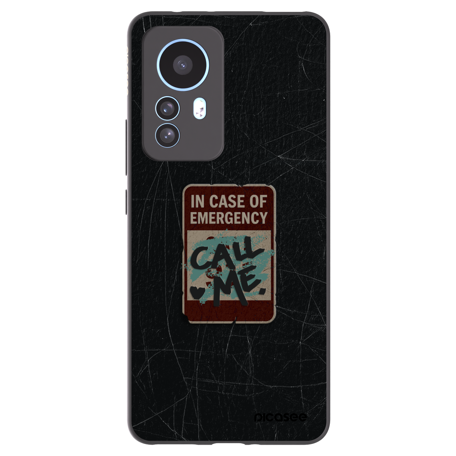 Picasee silikónový čierny obal pre Xiaomi 12T Pro - EMERGENCY