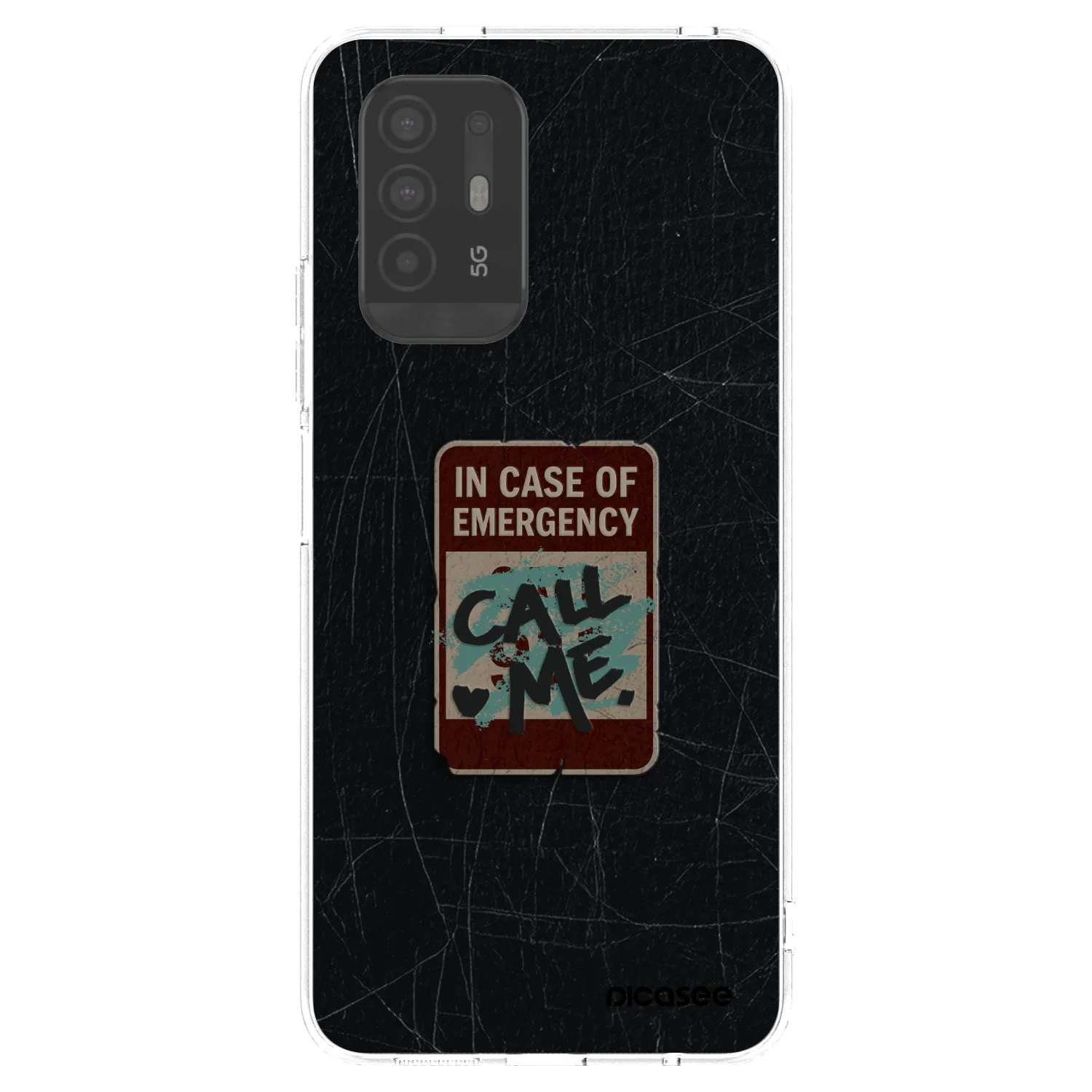 Picasee silikónový prehľadný obal pre OPPO A94 5G - EMERGENCY